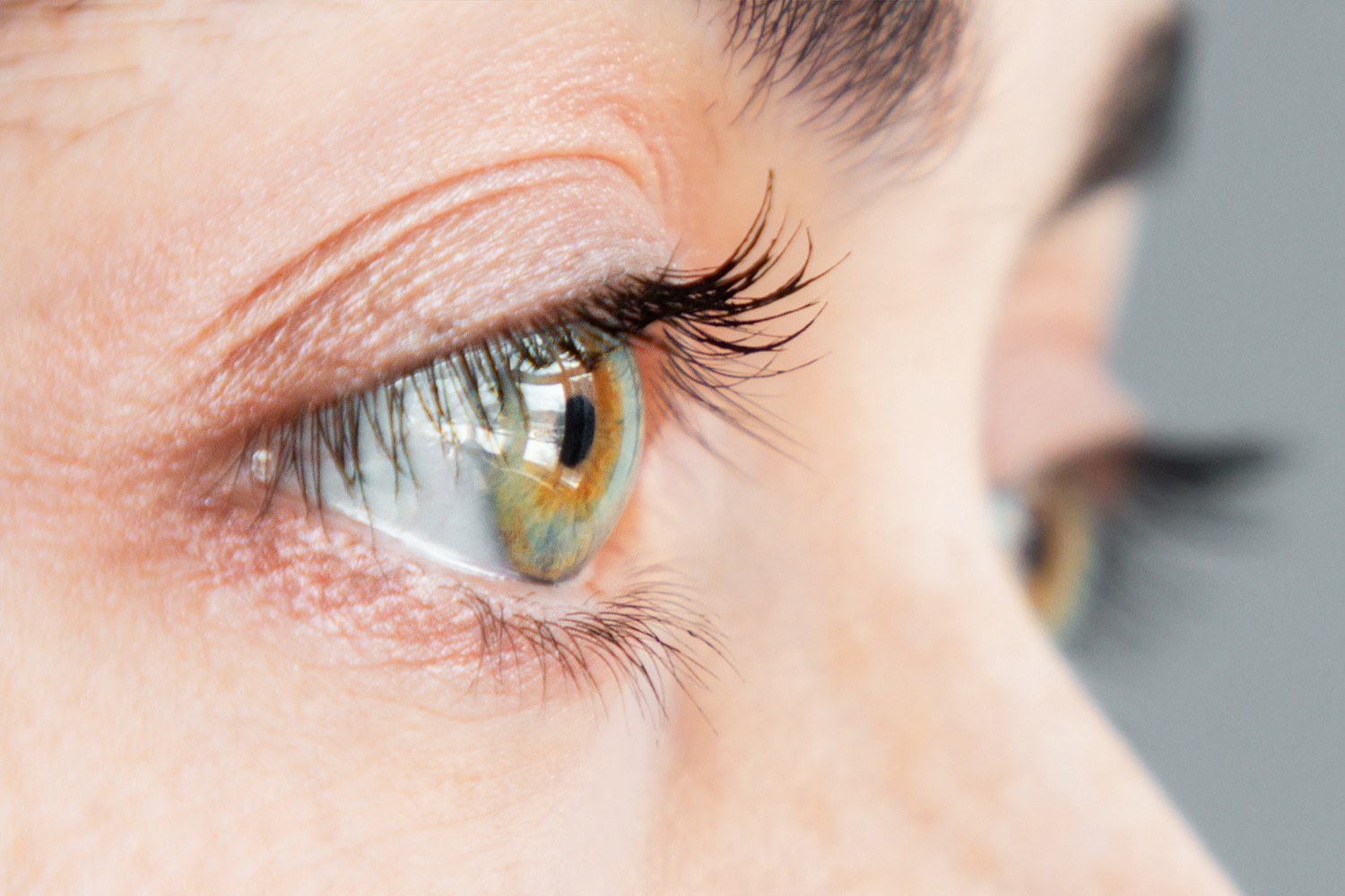 Close up of a woman's eyes
